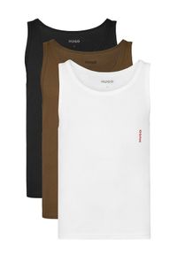 Hugo - HUGO Komplet 3 tank topów 50545681 Kolorowy Slim Fit. Materiał: bawełna. Wzór: kolorowy
