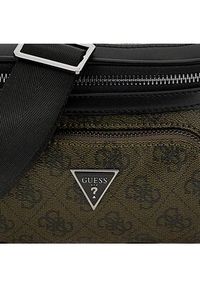 Guess Saszetka nerka Vezzola Smart Mini Bags HMEVZL P3231 Khaki. Kolor: brązowy. Materiał: skóra