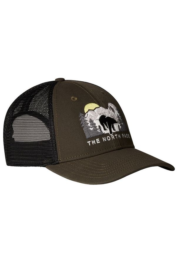 Czapka z daszkiem The North Face Mudder Trucker 0A7WH3YHO1 - zielona. Kolor: zielony. Materiał: tkanina, skóra, poliester