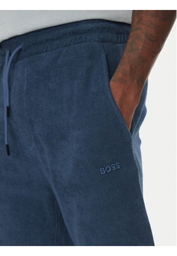 BOSS Szorty sportowe 50539868 Niebieski Regular Fit. Kolor: niebieski. Materiał: bawełna. Styl: sportowy