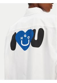 Hugo - HUGO Koszula Elisana 50542985 Biały Relaxed Fit. Kolor: biały. Materiał: bawełna #5