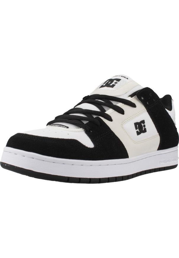 DC Shoes - Buty DC MANTECA SE Biały. Zapięcie: sznurówki. Kolor: biały. Materiał: tkanina, materiał, syntetyk. Szerokość cholewki: normalna. Sport: turystyka piesza