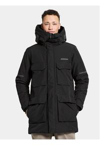 Didriksons Kurtka zimowa Drew Usx Parka 7 504853 Czarny Standard Fit. Kolor: czarny. Materiał: syntetyk. Sezon: zima