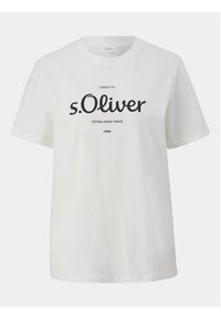 s.Oliver T-Shirt 2136463 Écru Regular Fit. Materiał: bawełna #5