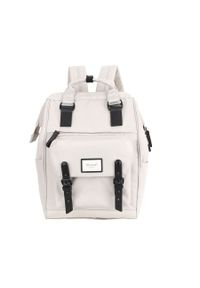 Peterson - Plecak miejski Himawari 9018 kremowy. Kolor: kremowy. Materiał: poliester