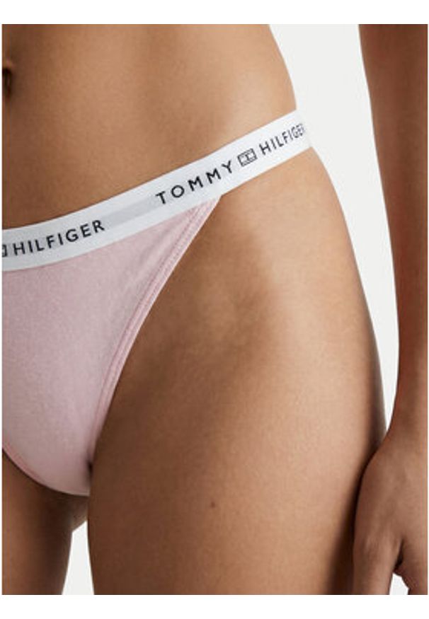 TOMMY HILFIGER - Tommy Hilfiger Stringi UW0UW06228 Różowy. Kolor: różowy. Materiał: bawełna