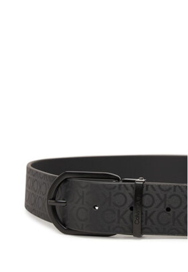 Calvin Klein Pasek Męski Adj Casual Round Mono 35Mm K50K513038 Czarny. Kolor: czarny. Materiał: skóra. Styl: casual