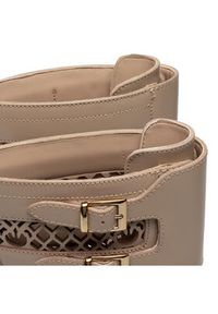 Pinko - PINKO Botki Noemi Stivale PE 22 BLKS1 1H212D Y87W Beżowy. Kolor: beżowy. Materiał: skóra #3
