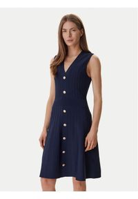 Guess Sukienka codzienna W6GK53 Z0658 Granatowy Regular Fit. Okazja: na co dzień. Kolor: niebieski. Materiał: syntetyk. Typ sukienki: proste. Styl: casual #1