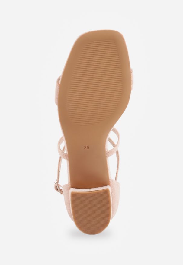 Renee - Różowe Sandały na Słupkowym Obcasie z Cienkim Paskiem ze Sprzączką Ferrisa. Okazja: na ślub cywilny, na imprezę, na randkę, na wesele, na spotkanie biznesowe, na spacer. Zapięcie: pasek. Kolor: różowy. Sezon: wiosna. Obcas: na obcasie. Styl: klasyczny, biznesowy, elegancki. Wysokość obcasa: średni