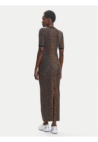 Adidas - adidas Sukienka codzienna Leopard JW2773 Brązowy Slim Fit. Okazja: na co dzień. Kolor: brązowy. Materiał: bawełna. Typ sukienki: proste. Styl: casual #3