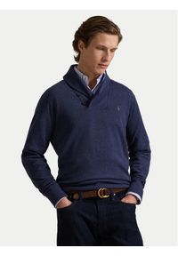 Polo Ralph Lauren Sweter 710877989001 Granatowy Regular Fit. Typ kołnierza: polo. Kolor: niebieski. Materiał: bawełna #1