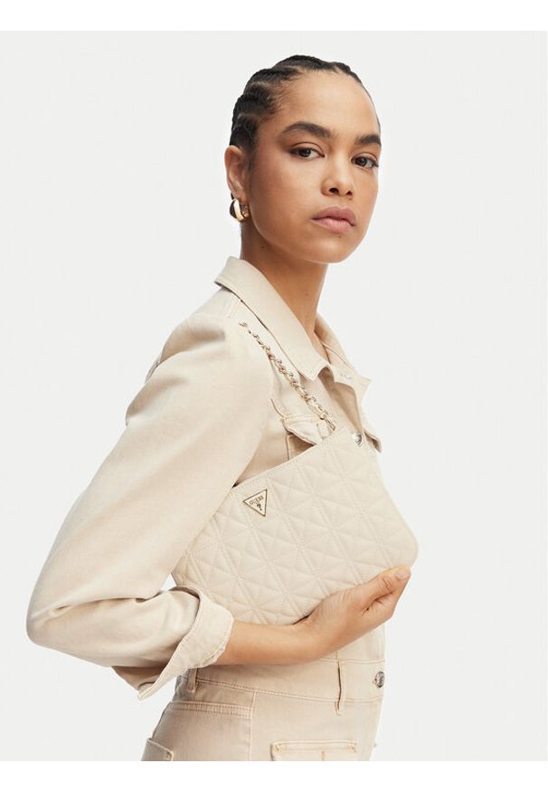 Guess Torebka PW7568 P6274 Beżowy jasny. Kolor: beżowy. Materiał: skórzane