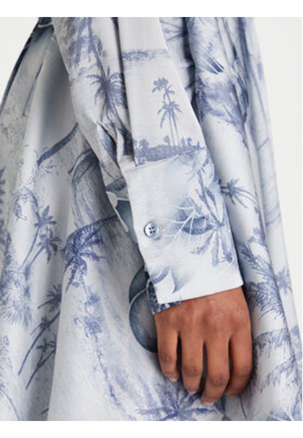 Guess Sukienka koktajlowa W5YK00 WF1T2 Niebieski Regular Fit. Kolor: niebieski. Materiał: syntetyk. Styl: wizytowy