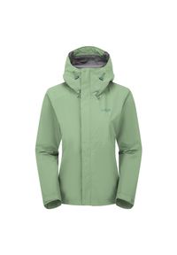 Kurtka przeciwdeszczowa damska Rab Women's Downpour Jacket z kapturem. Typ kołnierza: kaptur. Kolor: zielony #1