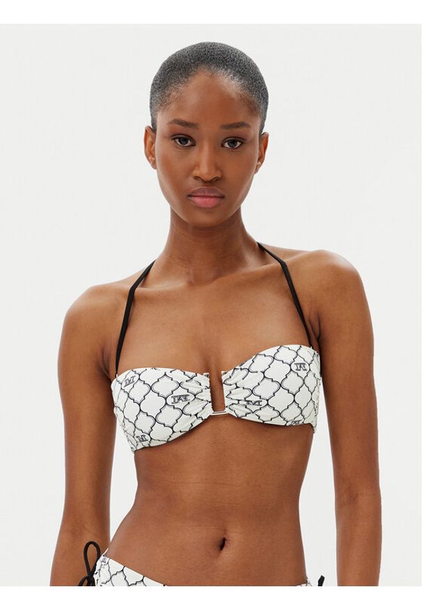 Max Mara Beachwear Góra od bikini 2516821259650 Biały. Kolor: biały. Materiał: syntetyk