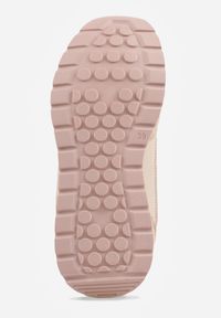 Born2be - Ciemnobeżowe Sneakersy z Siateczką i Antypoślizgową Podeszwą Katala. Okazja: na spacer, na co dzień. Kolor: beżowy. Materiał: jeans. Sport: turystyka piesza #2