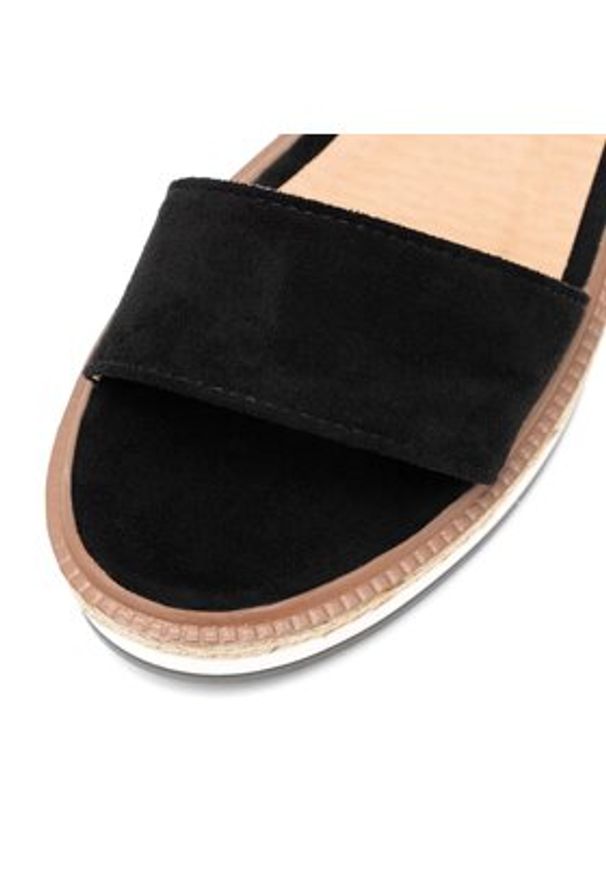 DeeZee Sandały WS091-01 Czarny. Kolor: czarny. Materiał: materiał