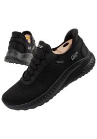 skechers - Buty Skechers 117504/BBK czarne. Zapięcie: sznurówki. Kolor: czarny. Materiał: guma, materiał. Szerokość cholewki: normalna