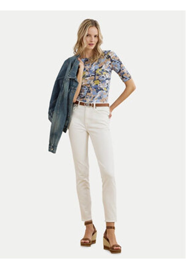 Lauren Ralph Lauren - LAUREN RALPH LAUREN Bluzka 200963890001 Kolorowy Slim Fit. Materiał: bawełna. Wzór: kolorowy