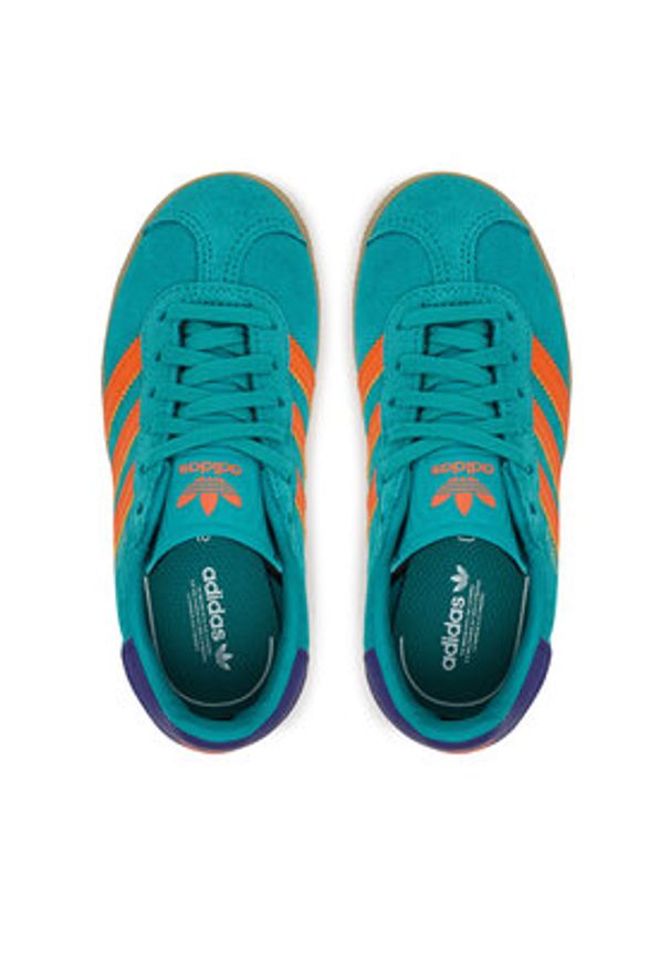 Adidas - adidas Sneakersy Gazelle JR5946 Zielony. Kolor: zielony. Materiał: skóra, zamsz. Model: Adidas Gazelle