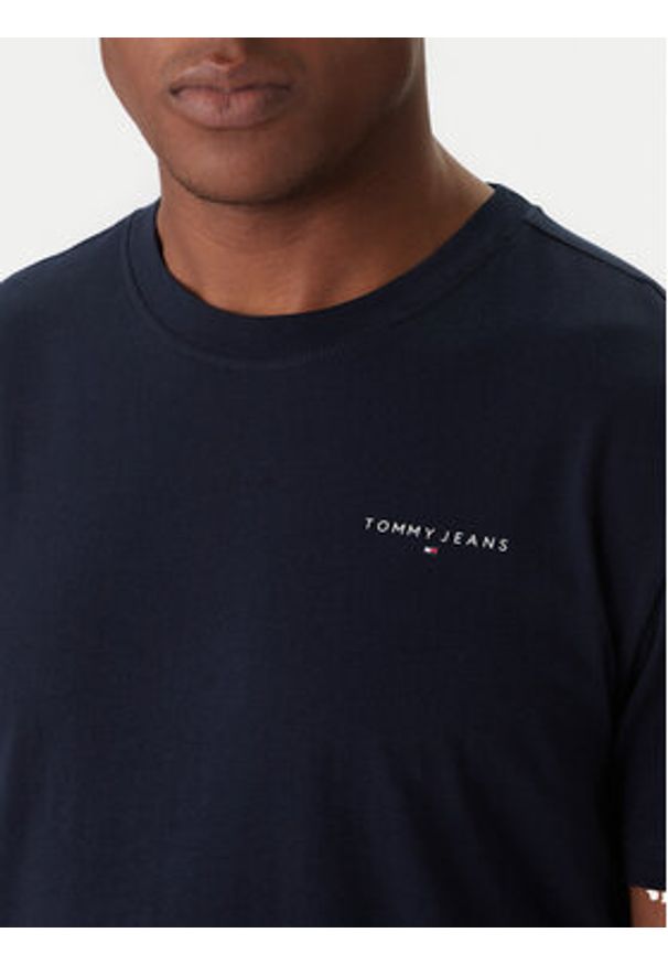 Tommy Jeans Komplet t-shirtów Linear DM0DM22316 Granatowy Slim Fit. Kolor: niebieski. Materiał: bawełna