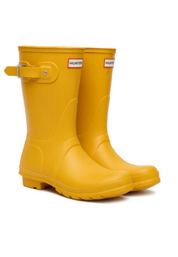 Hunter Kalosze Original Short WFS1000RMA Żółty. Kolor: żółty. Materiał: kauczuk