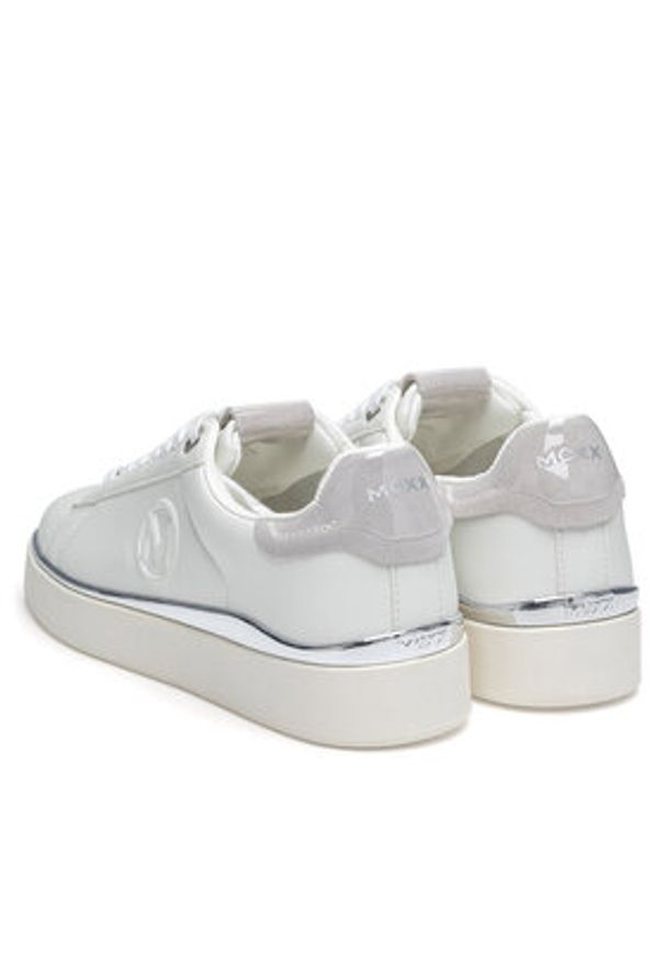 MEXX Sneakersy MI001010543W Biały. Kolor: biały. Materiał: skóra, zamsz