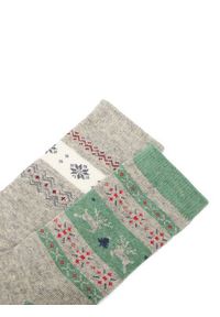 Gino Rossi - GINO ROSSI Skarpety długie CEO_BR_GR_004_W_AW25 (2 PACK) Szary. Kolor: szary. Materiał: poliester #3