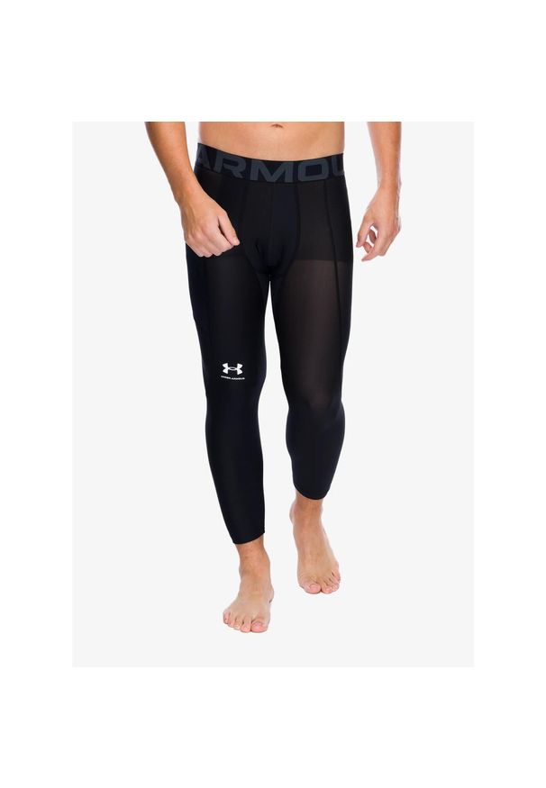 Legginsy treningowe męskie Under Armour HeatGear 3/4 Leggings. Kolor: czarny