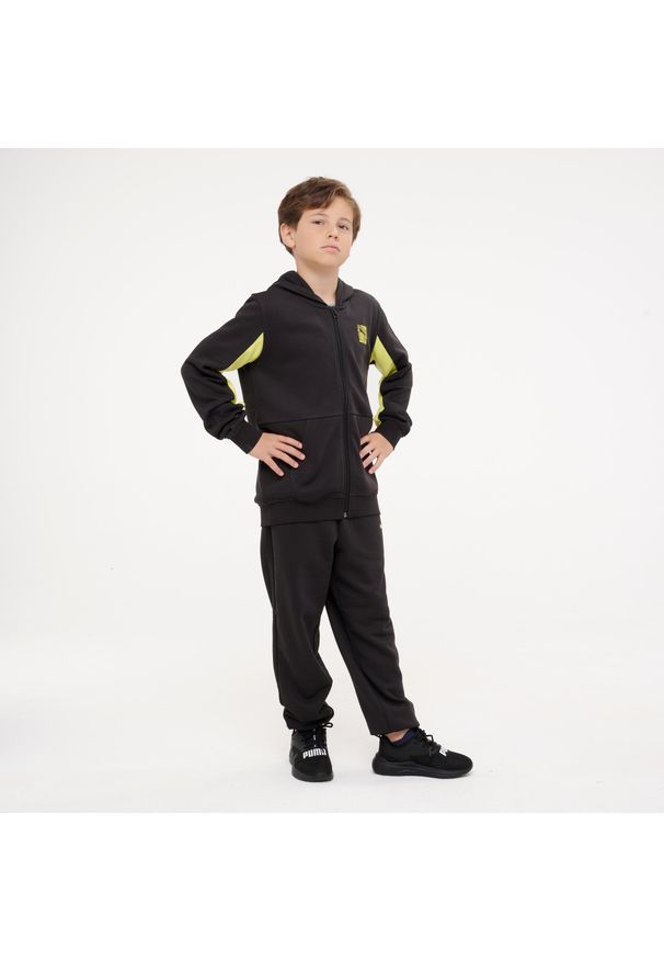 Dres dziecięcy Puma. Okazja: na uczelnię. Kolor: żółty, wielokolorowy, czarny. Materiał: dresówka. Styl: sportowy