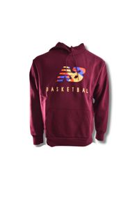 Bluza męska New Balance Hoops Classics Hoodie - MT23585-NBY. Kolor: czerwony. Sport: koszykówka #1