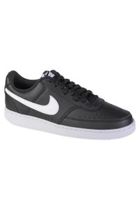 Tenisówki Nike Model Court Vision Lo Nn Kolor Czarny. Kolor: czarny. Materiał: syntetyk, tkanina, materiał. Model: Nike Court. Sport: turystyka piesza