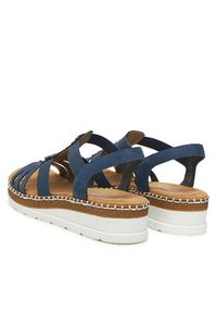 Rieker Sandały CEO-V1206-14 Granatowy. Kolor: niebieski. Materiał: materiał #4