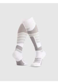 4f - 4F Skarpety narciarskie męskie - pomarańczowe 35-38. Kolor: biały. Wzór: prążki. Sport: narciarstwo #1