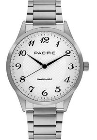 Perfect - Zegarek męski PACIFIC-stalowy-szkło SZAFIR- BMB-1102-01. Kolor: szary #1