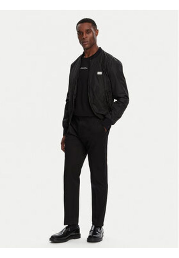 DOLCE & GABBANA - Dolce&Gabbana Spodnie materiałowe GY6IET GI434 N0000 Czarny Regular Fit. Kolor: czarny. Materiał: bawełna