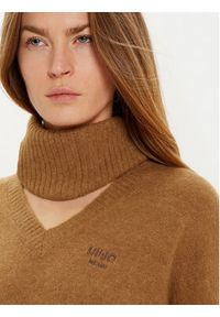 Liu Jo Sukienka dzianinowa WF4430 MA49P Brązowy Regular Fit. Kolor: brązowy. Materiał: syntetyk #6