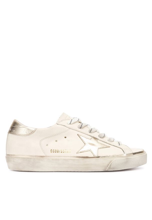 GOLDEN GOOSE Sneakersy Super-Star Classic With List GWF00101.F007558.10698 Beżowy. Kolor: beżowy. Materiał: skóra
