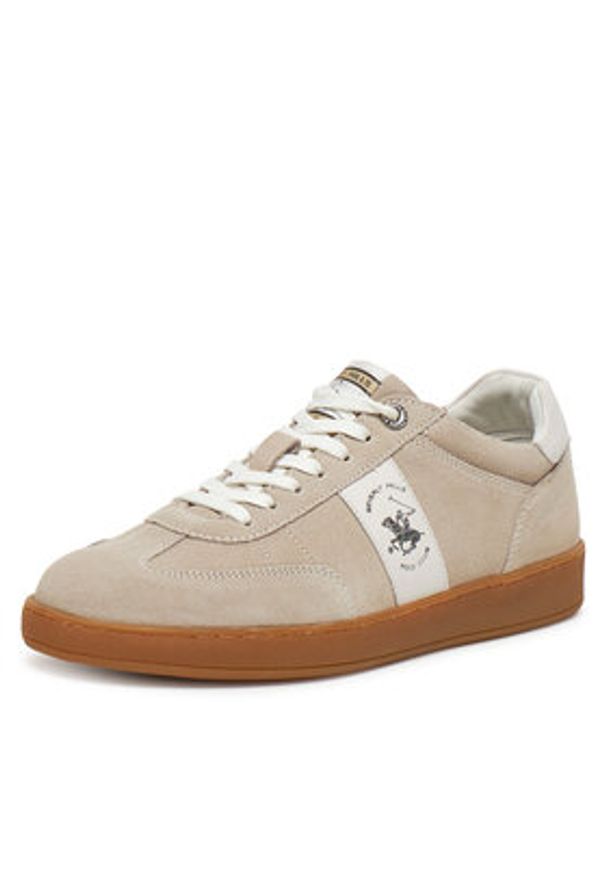 Beverly Hills Polo Club Sneakersy WI44-VOUN-01 Beżowy. Kolor: beżowy. Materiał: zamsz, skóra