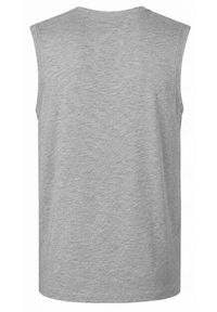 Letni Bezrękawnik Męski (Tank Top) - Pako Jeans - Popielaty. Okazja: na co dzień, na plażę. Kolor: szary. Materiał: bawełna. Długość rękawa: bez rękawów. Sezon: lato. Styl: casual #5