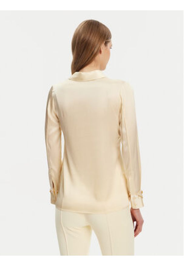 Elisabetta Franchi Koszula CA-101-51E2-V420 Żółty Regular Fit. Kolor: żółty. Materiał: jedwab