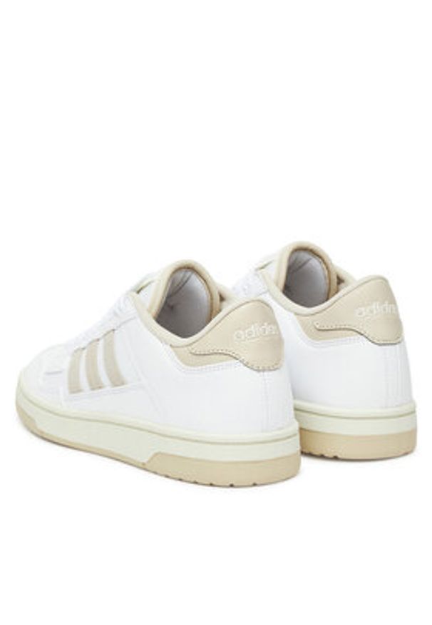 Adidas - adidas Buty do koszykówki Rapid Court Low JR3162 Biały. Kolor: biały. Materiał: skóra. Sport: koszykówka