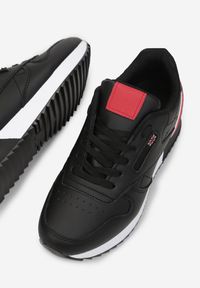 Born2be - Czarne Sneakersy Xoggoso. Kolor: czarny. Szerokość cholewki: normalna. Wzór: aplikacja #6