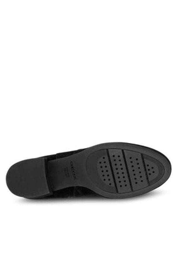 Geox Botki D Eleana D36TWD 00021 C9999 Czarny. Kolor: czarny. Materiał: zamsz, skóra