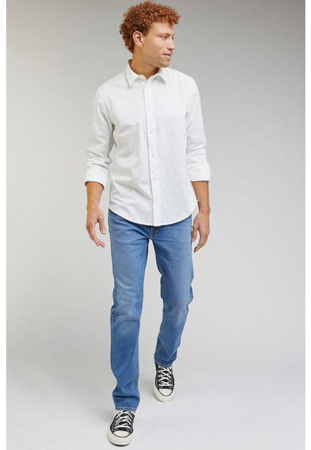 Lee - LEE PATCH SHIRT MĘSKA KOSZULA ELEGANCKA BRIGHT WHITE 112349052 LL37016738. Styl: elegancki