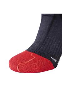 LENZ - Skarpety narciarskie podgrzewane Lenz Heat Sock 5.1 Toe Cap Regular Fit. Kolor: czerwony, wielokolorowy, szary. Sport: narciarstwo