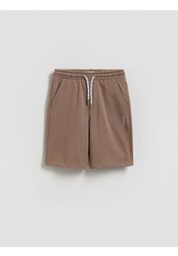 Reserved - Bawełniane szorty - brązowy. Kolor: brązowy. Materiał: bawełna
