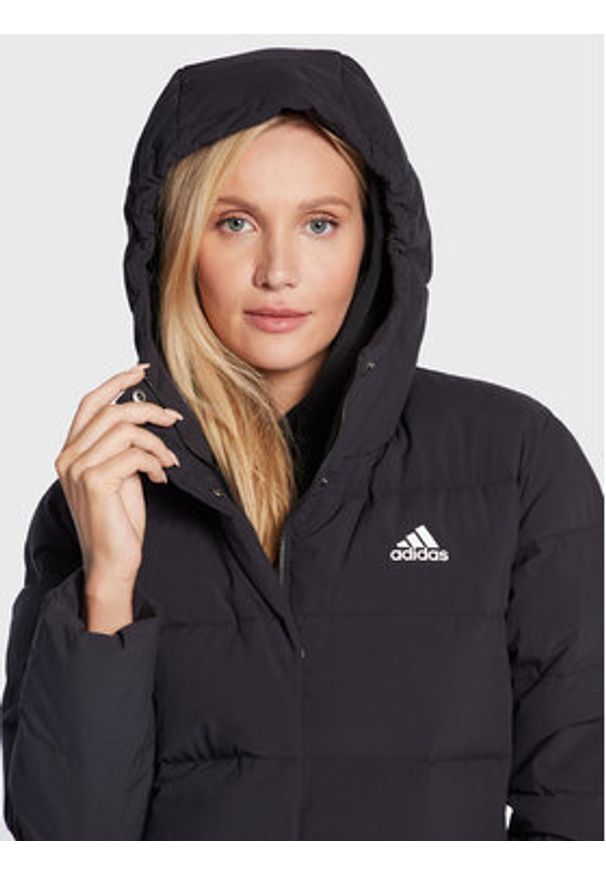 Adidas - adidas Kurtka puchowa Helionic HG8747 Czarny Regular Fit. Kolor: czarny. Materiał: syntetyk