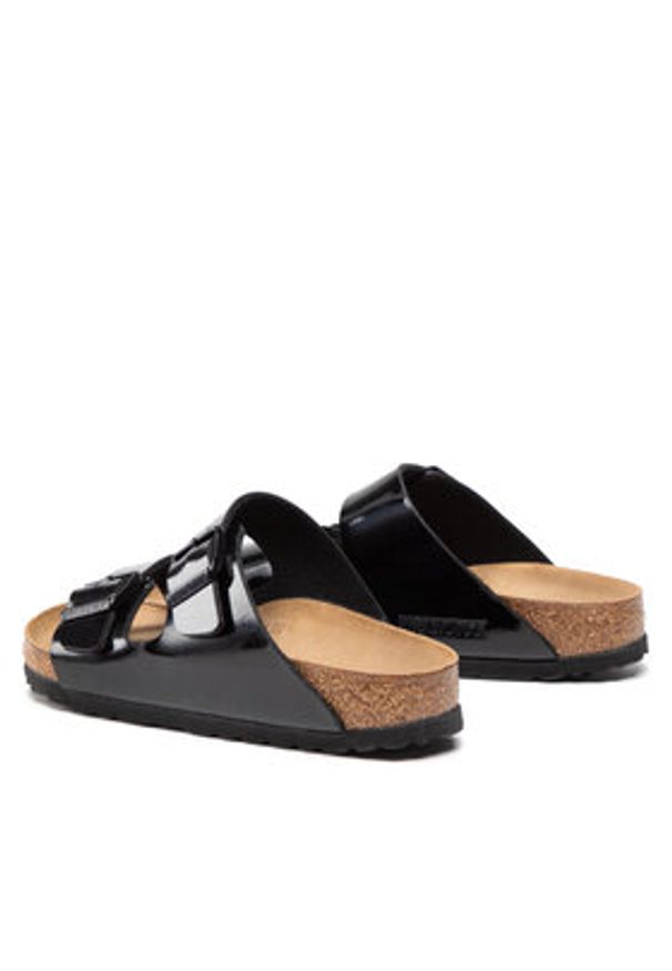 Birkenstock Klapki Arizona Birko-Flor 1005292 Czarny. Kolor: czarny. Materiał: skóra